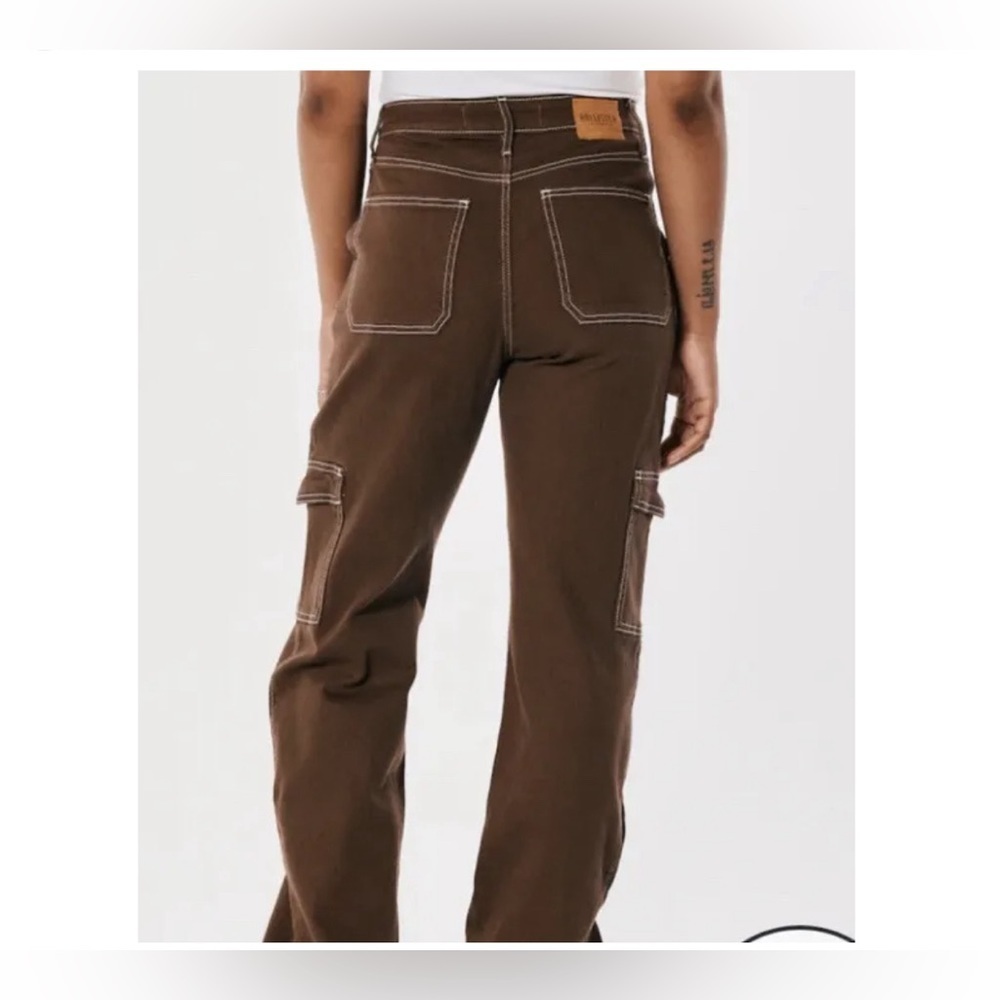 NWT Hollister Ultra Hi Rise Dad Jean Size W27/5L - Picture 2 of 13